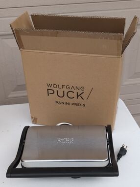 Wolfgang Puck Stainless Steel Panini Press - Silver
